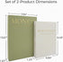 Set 2: 10.67in Premium Linen Faux Book Box of Aesthetic Book Safe with Hidden Storage for Living Room Console Table