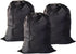 Extra Large Laundry Bag 3 Pack - Black Travel Laundry Bags with Drawstring Closure, 30"x40"