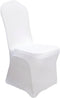Stretch Spandex Dining Chair Cover, Slicovers for Wedding Banquet Dining Room (White)