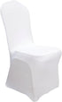 Stretch Spandex Dining Chair Cover, Slicovers for Wedding Banquet Dining Room (White)