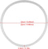 Pressure Cooker Replacement joint cocotte minute seb 8l joint cocotte minute seb 6l Gasket Silicone Gasket Rings for Home Cooker Kitchen Tool (Diameter 22CM)