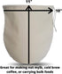 Pinyon Products 100% Organic Reusable Nut Milk Bag for straining almonds, cashews, oats, rice, hemp seeds and more