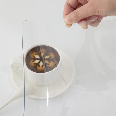 36 60 Inch, 1.5 mm VEVOR Plastic Table Cover x Thick Clear Table Protector, Rectangle Clear Desk Mat, Waterproof & Easy