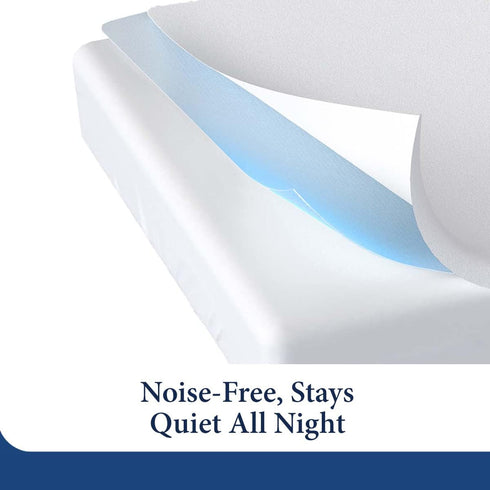 Cosy House Collection Luxury Mattress Protector - Twin White, Rayon from Bamboo, Ultra Soft Comfort, College Dorm