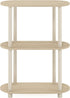 5-Tier Furinno Besi Industrial Multipurpose Shelf Display Rack with Metal Frame, Narrow, Walnut Cove