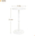 Elegant White Small Round Side Table for Limited Spaces