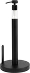 SunnyPoint Heavy Weighted Paper Towel Holder Stand Dispenser Built-in Spray/Pump Bottle (Pump