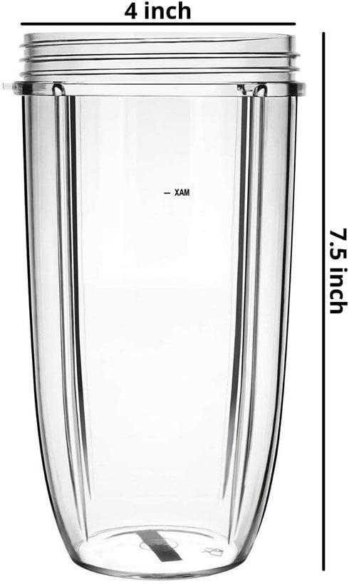 Nutribullet 32oz Cup and Extractor Blade Replacement - Portable Highspeed Blender Food Processor for Nutri Blender