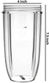Nutribullet 32oz Cup and Extractor Blade Replacement - Portable Highspeed Blender Food Processor for Nutri Blender