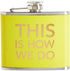 Juvale 4-Piece Girls Trip Flask Set, 5 oz Stainless Steel, Yellow, Blue, Pink & Rose Red, Bachelorette Party Favors