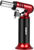 Semlos Refillable Butane Torch with Fuel Gauge - Adjustable Flame Kitchen Lighter for DIY, Creme Brulee, Soldering