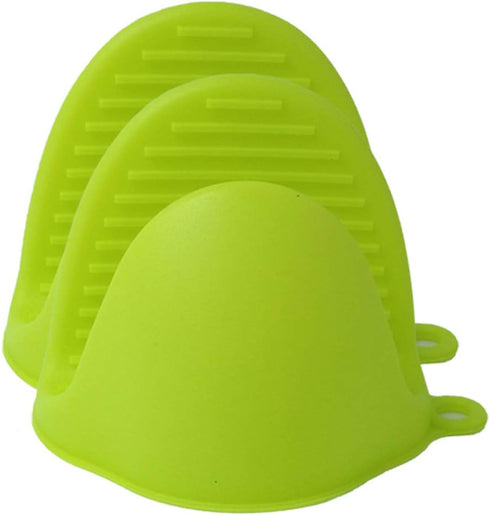 IMIKE Silicone Mini Oven Mitts - Cooking Mitts Pinch Grips Pot Holder, 3-Pair for Baking and Microwave