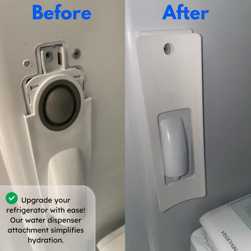 Water Dispenser Lever for Refrigerator, One-Handed Water Dispensing Lever for Select Models, Made in USA, White
