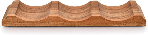 Tabletop Wine Racks Acacia Wood Countertop Wine Holder for Kitchen Bar, Pantry, Wine Cellar (12" X 4" X 1")