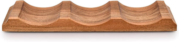 Tabletop Wine Racks Acacia Wood Countertop Wine Holder for Kitchen Bar, Pantry, Wine Cellar (12" X 4" X 1")