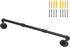 Industrial Pipe Clothing Rack, 30'' Wall Mounted Heavy Duty Metal Hanging Rod for Retail Display and Storage