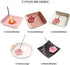 Japanese Handmade Ceramic Cherry Blossom Incense Stick Holder, Unique Ash Catcher Tray, Decorative Gift, Square Pink