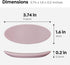 Carrotez Small Silicone Coffee Spoon Rest 2 pcs, Flexible Almond-Shaped Spoon Holder for Kitchen Utensil Rest