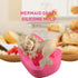 OBTANIM Silicone Mermaid Fondant Mold, Cute 3D Sleeping Baby Girl Mould for Cake Topper DIY Decoration Baking Tool