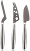 BOSKA Copenhagen Stainless Steel Cheese Knife Set, 3 Pieces, Multi-Functional Handheld Slicer, Silver Non-Stick