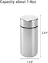 Dicunoy 6 Pack Small Storage Jars with Lids, 1.4oz Portable Aluminum Storage Containers, Waterproof Mini Metal Tins, Pocket Bottles for Spices, Tea, Traveling