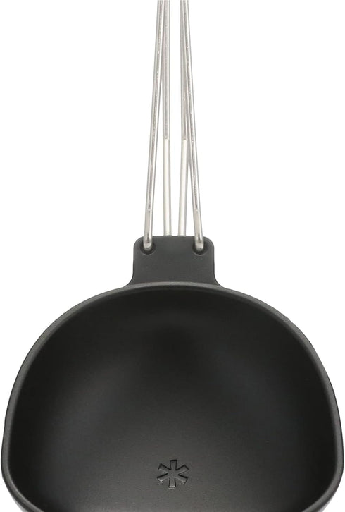 Snow Peak Folding Nylon Cooking Ladle for Camping/Hiking, Black
