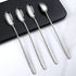 YFWOOD 9.1-Inch Long Handle Iced Tea Spoon - Set of 4 Stainless Steel Cocktail Stirring Spoons, Ice Cream Spoon (Silver)