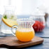 CHOOLD Creative Clear Crystal Glass Creamer Jug for Kitchen, Embossed Stripe (4/5.5/9/12oz)