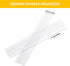 Qozary 42 Pack Adjustable Drawer Organizer Dividers for Socks, Underwear, Makeup, Kitchen, Dresser, Office