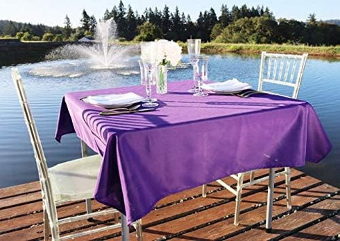 LinenTablecloth 54-Inch Polyester Tablecloth in Purple