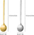 Pack of 8 Gold & Silver Plated Stainless Steel Espresso Spoons, Mini Teaspoons Set for Coffee, Dessert, and Soup