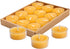 12pcs Natural Beeswax Tealight Candles, Handmade Decorative Unscented Tea Lights for Birthday Party, Wedding, Spa, Home