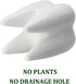 YOFIT Modern Style Teeth Pots Ceramic Flower Pot for Dental Gifts, White Succulent Cactus Planter, Set of 4