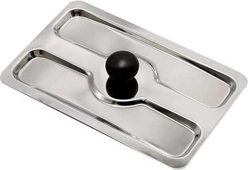 Toaster Cover, Stainless Steel Appliance Top Cover for Electric Bread Maker
