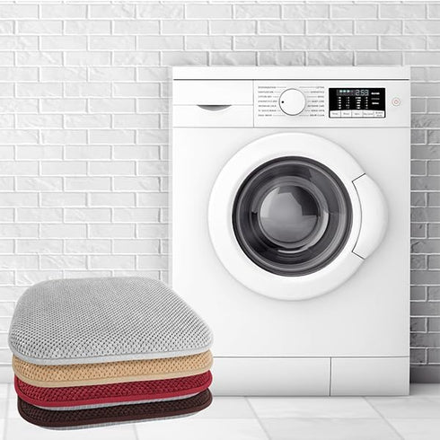 Cushions,17" 15" Wine Red Kitchen Chairs Cushions Non Slip Foam Office Seat Cushions Washable Soft Thick Pads Large