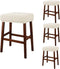Lussenwert Stool Covers Rectangular Set of 4, Jacquard Vanity Stool Covers Stretch Washable