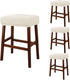 Lussenwert Stool Covers Rectangular Set of 4, Jacquard Vanity Stool Covers Stretch Washable