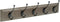 Franklin Brass Pilltop 27" Coat Rack Wall Mount Driftwood Grey with 5 Hooks for Clothes, Towels, Bags, Organization