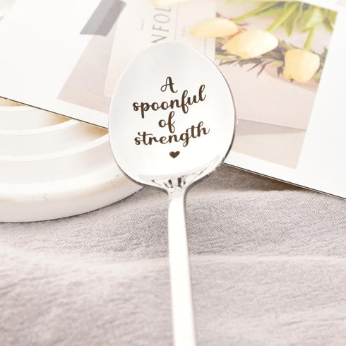 Inspirational Spoon Gifts for Women, Best Friend, Cancer Recovery, Motivational Encouragement Gifts for Family