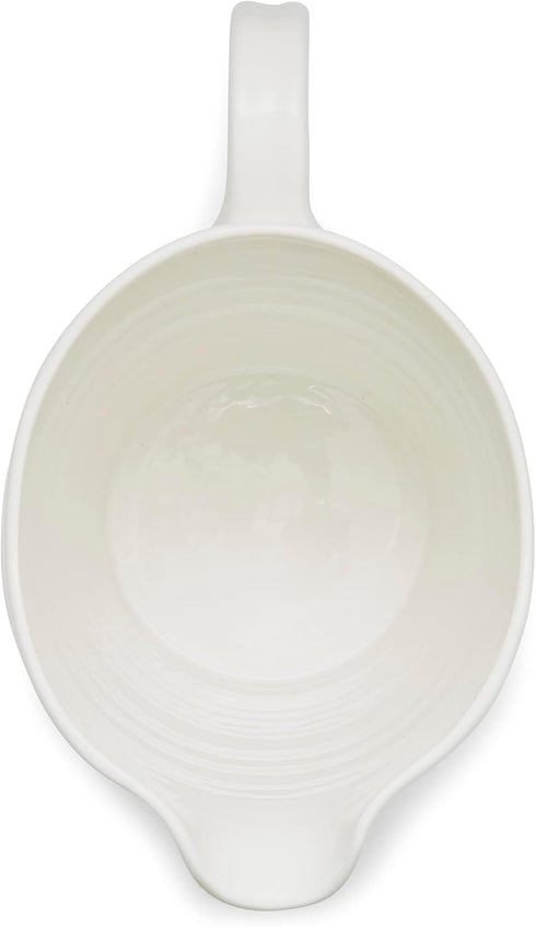 Portmeirion Sophie Conran White Medium Pitcher with Handle | 28 Oz Creamer Pitcher for Coffee and Milk