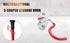 S-Type Hook, Wall Mounted Space Saver Organizer Tool Holder with 4 Holders