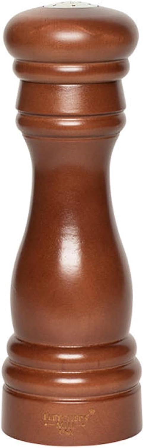 Fletchers' Mill Federal Salt Shaker, Walnut Stain - 6 Inch, Adjustable Coarseness