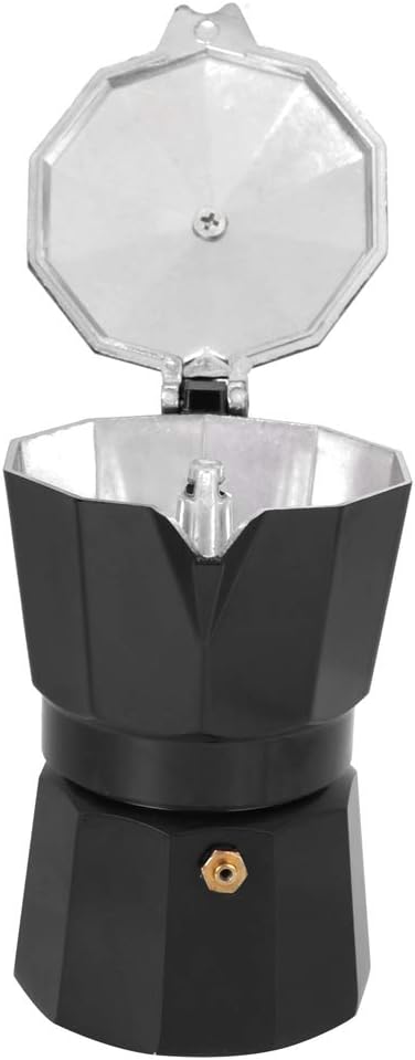 Oumefar 6 Cup Coffee Maker, Italian Coffee Maker Tool, Quick Pot for Home Office, Black