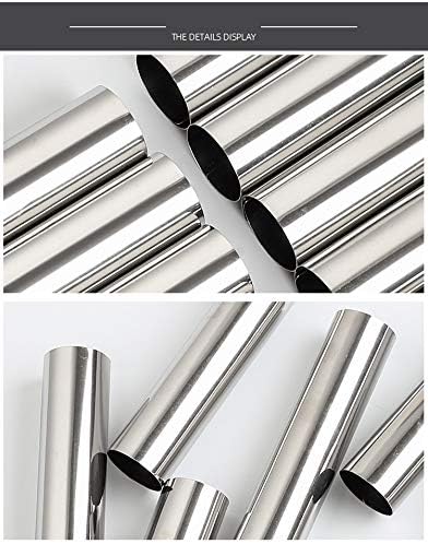 Screw Croissant Molds, VolksRose 12 PCS Non-stick Stainless Steel Waffle Cone Roll Pastry Cream Horn Forms