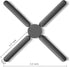 3 Pack Foldable Silicone Trivets, FENGCHEN Non-Slip Collapsible Pot Holder, Gray