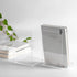 Lulonpon 8pcs Acrylic Book Ends - Non-Skid Clear Bookends for School Library and Desktop Organizer, Book Shelves