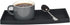 DNC Bathroom Vanity Tray, 2PC 11.8" Silicone Kitchen Sink Soap Tray for Countertop Dish Holder, Black Desk Organizer