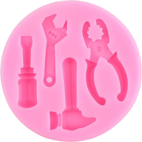 Hand Tools Silicone Mold Set of 4 for Cake Decorating, Chocolate Fondant, and Polymer Clay