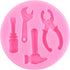 Hand Tools Silicone Mold Set of 4 for Cake Decorating, Chocolate Fondant, and Polymer Clay