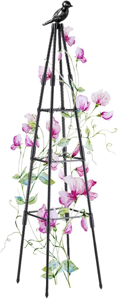 Garden Trellis, 47" Plant Trellis for Potted Plants Flowers Vegetables and Vines,Tomato